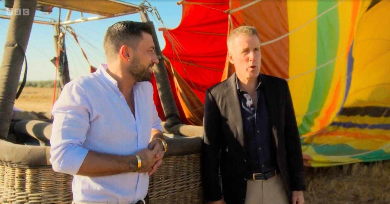 Giovanni Pernice and Anton du Beke made a grand entrance!