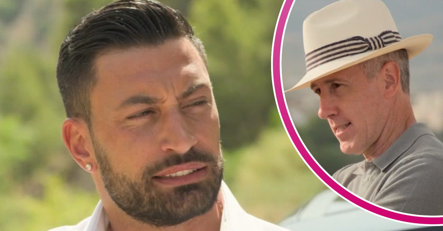 Giovanni Pernice and Anton du Beke have serious expressions