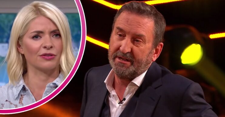 Holly Willoughby looks perturbed, Lee Mack speaks