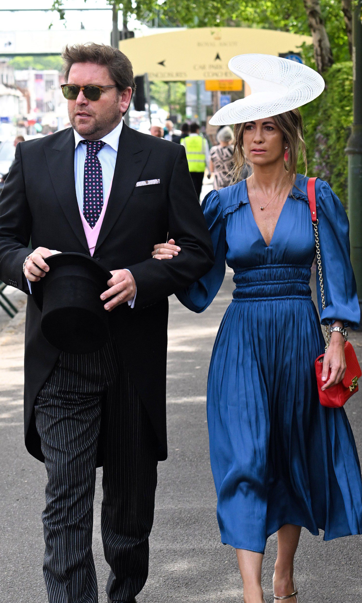 James Martin and girlfriend Louise Davies at races