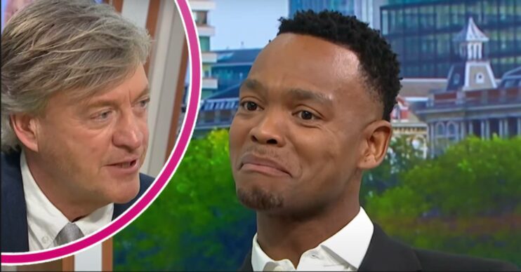 Johannes Radebe looks emotional on GMB today