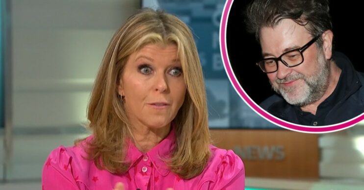Kate Garraway looking annoyed with Derek Draper