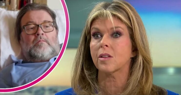 Kate Garraway looks serious