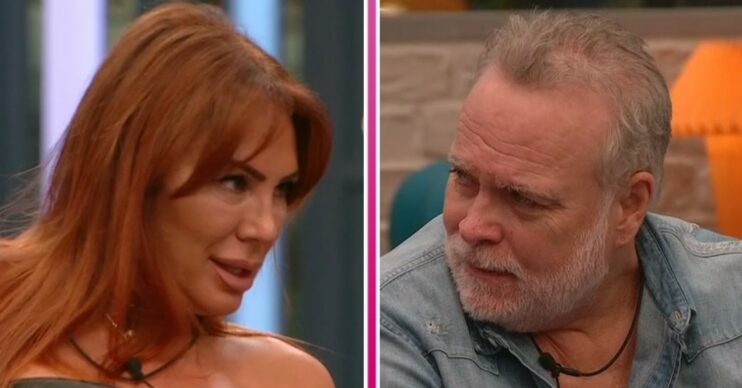 Lauren Simon and Gary Goldsmith in the Celebrity Big Brother house