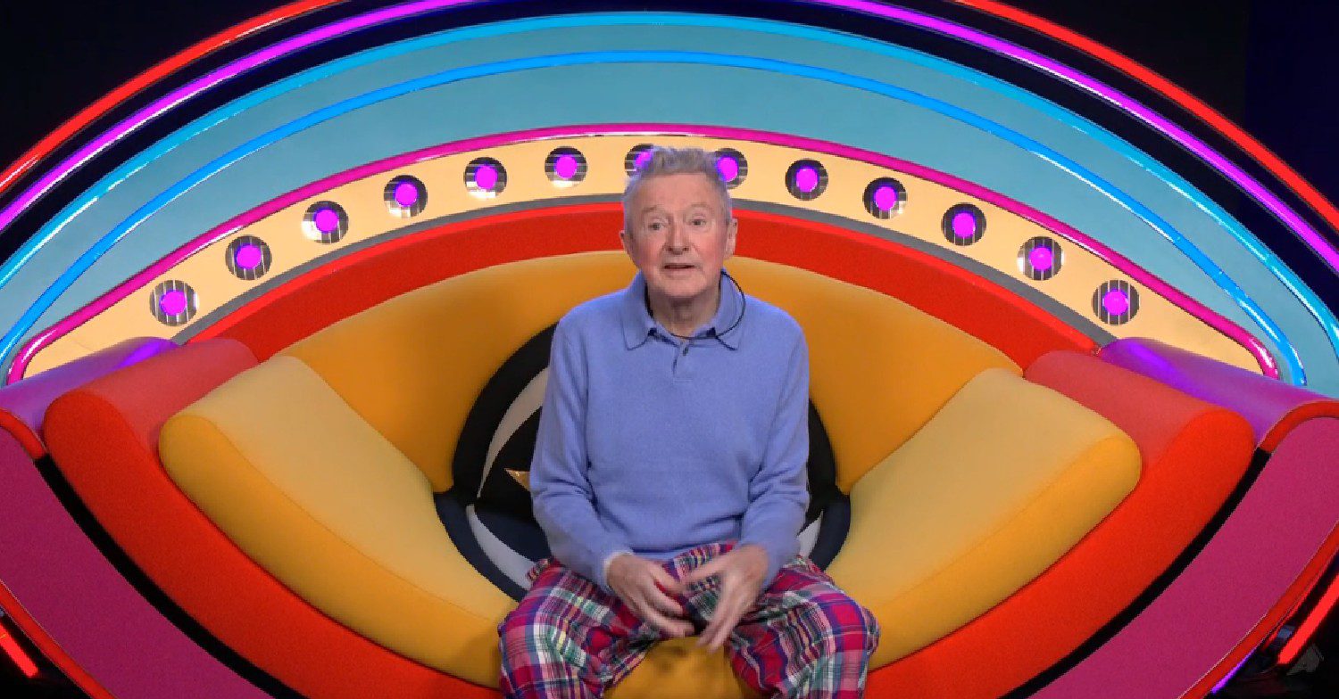 Louis Walsh speaking in Celebrity Big Brother diary room