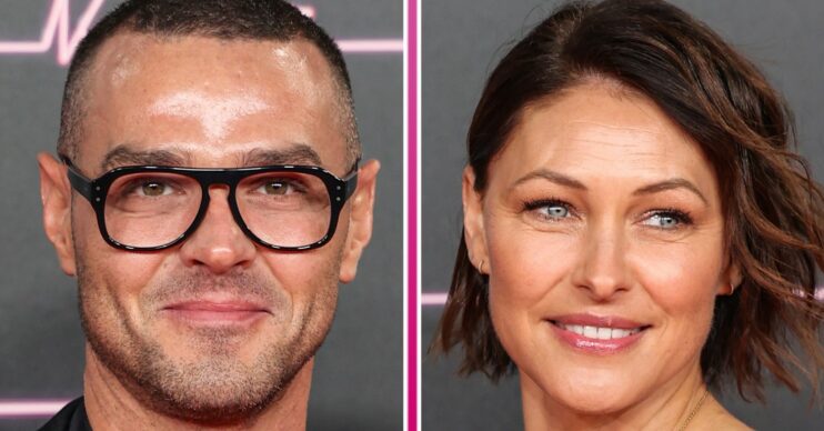 Matt and Emma Willis smiling on a night out