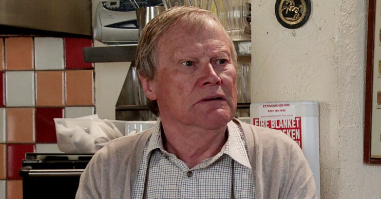 Roy looks worried on Coronation Street (Credit: ITV)