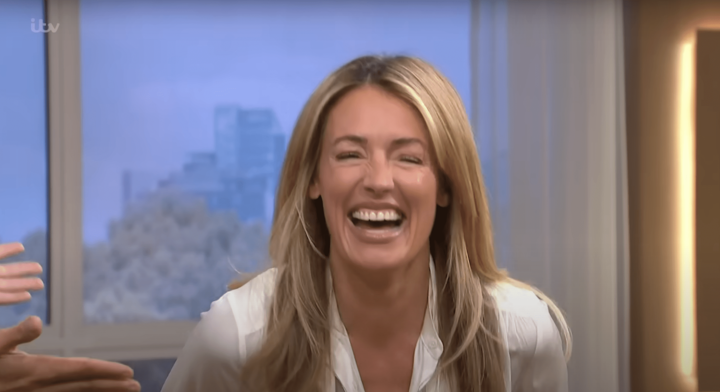 Cat Deeley laughing on This Morning