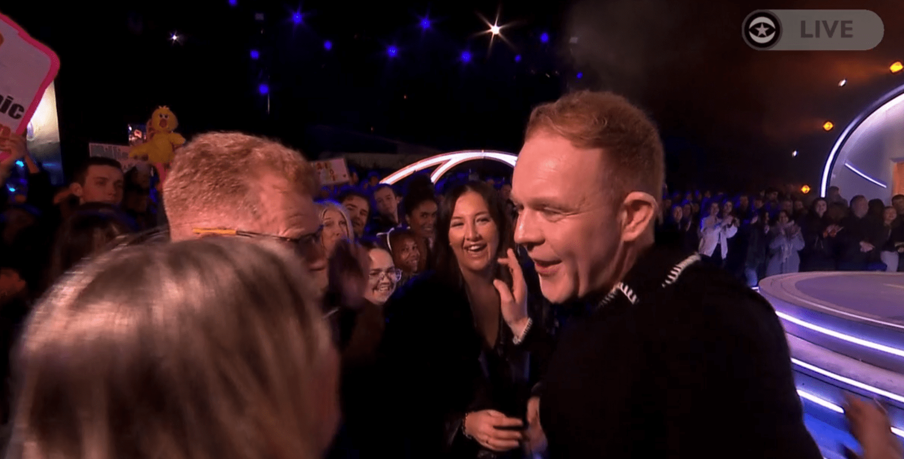 Colson Smith meeting his family after leaving the Celebrity Big Brother house