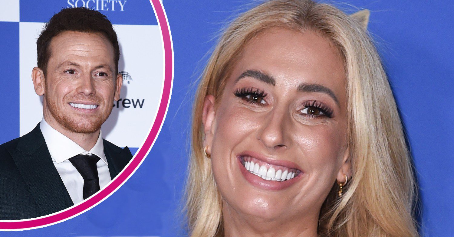 Stacey Solomon and Joe Swash smiling