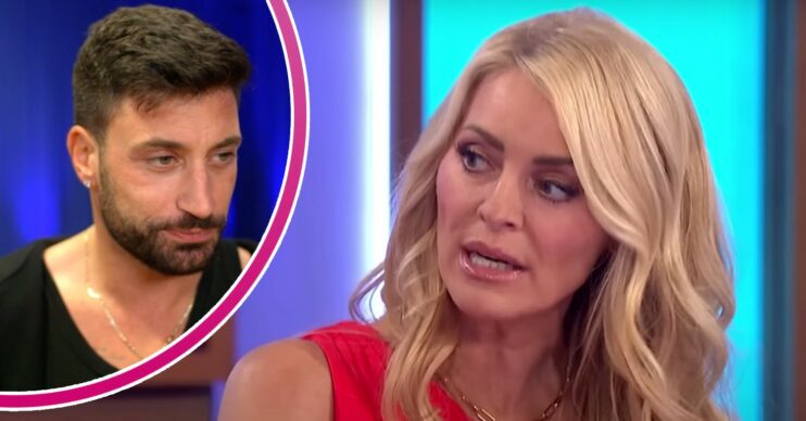 Strictly star Giovanni Pernice looks unimpressed, Tess Daly speaks