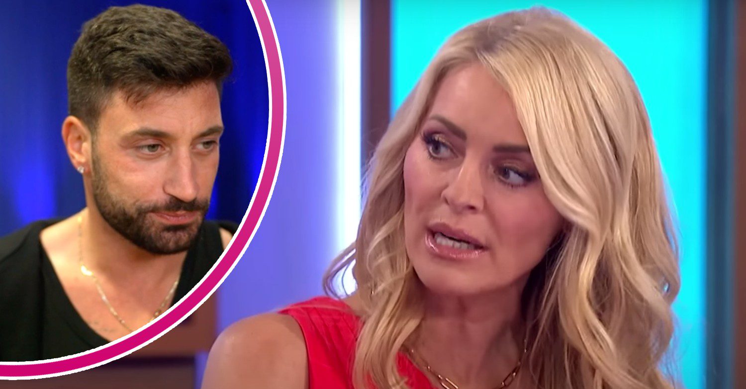 Strictly star Giovanni Pernice looks unimpressed, Tess Daly speaks