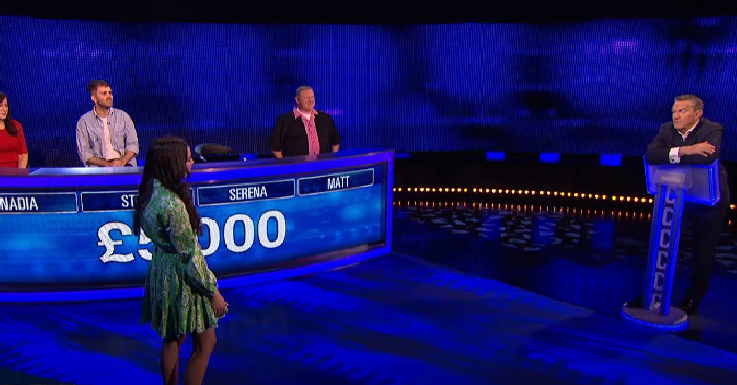 ITV The Chase contestants speaking to Bradley Walsh