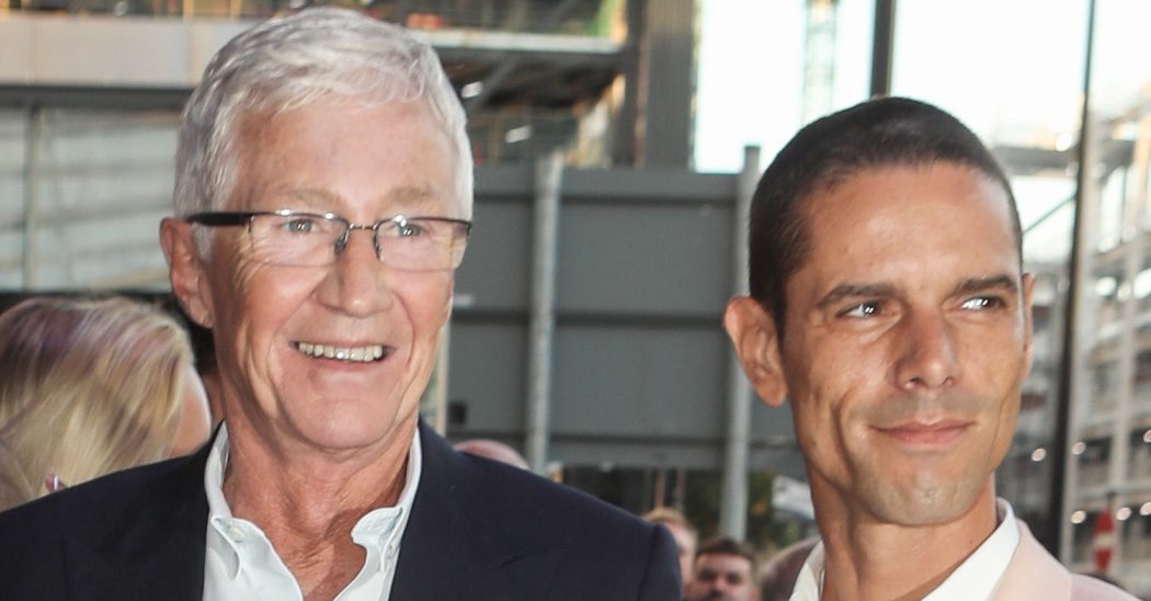 Paul O'Grady and husband Andre Portasio
