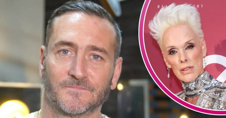 Will Mellor looks unsure, Brigitte Nielsen looks at the camera