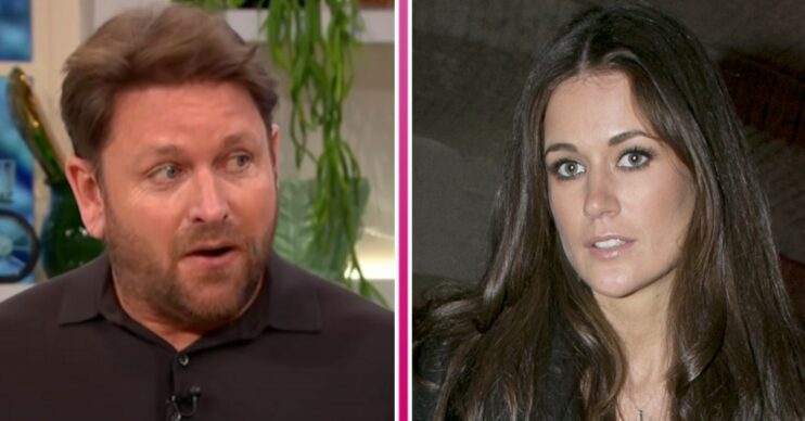James Martin looking the side, Kim Johnson looking in front