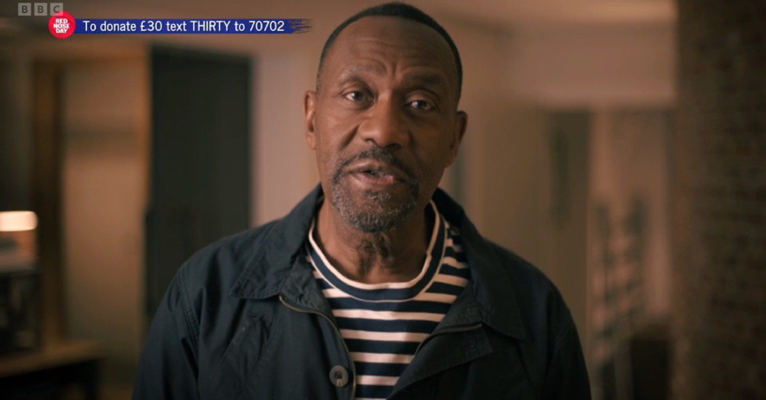 Lenny Henry in a VT for Comic Relief 