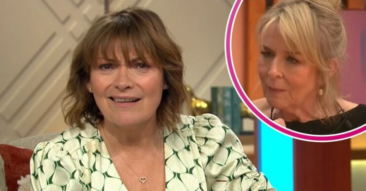Lorraine looking shocked with Fern Britton on Celebrity Big Brother