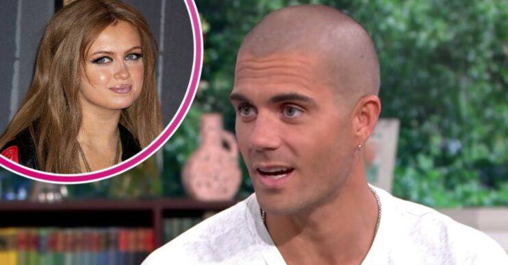 Maisie Smith smiling with Max George