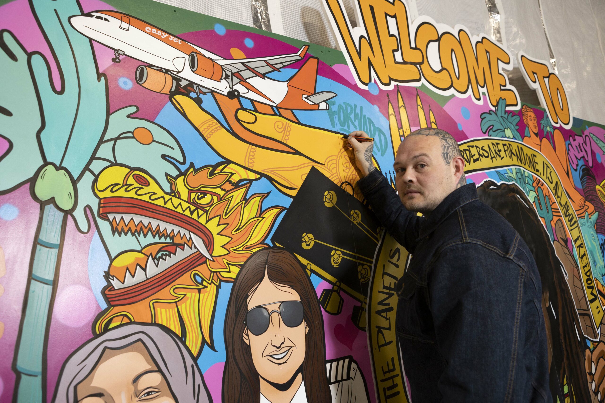 New mural in Birmingham featuring Ozzy Osbourne and an 11 year old boy