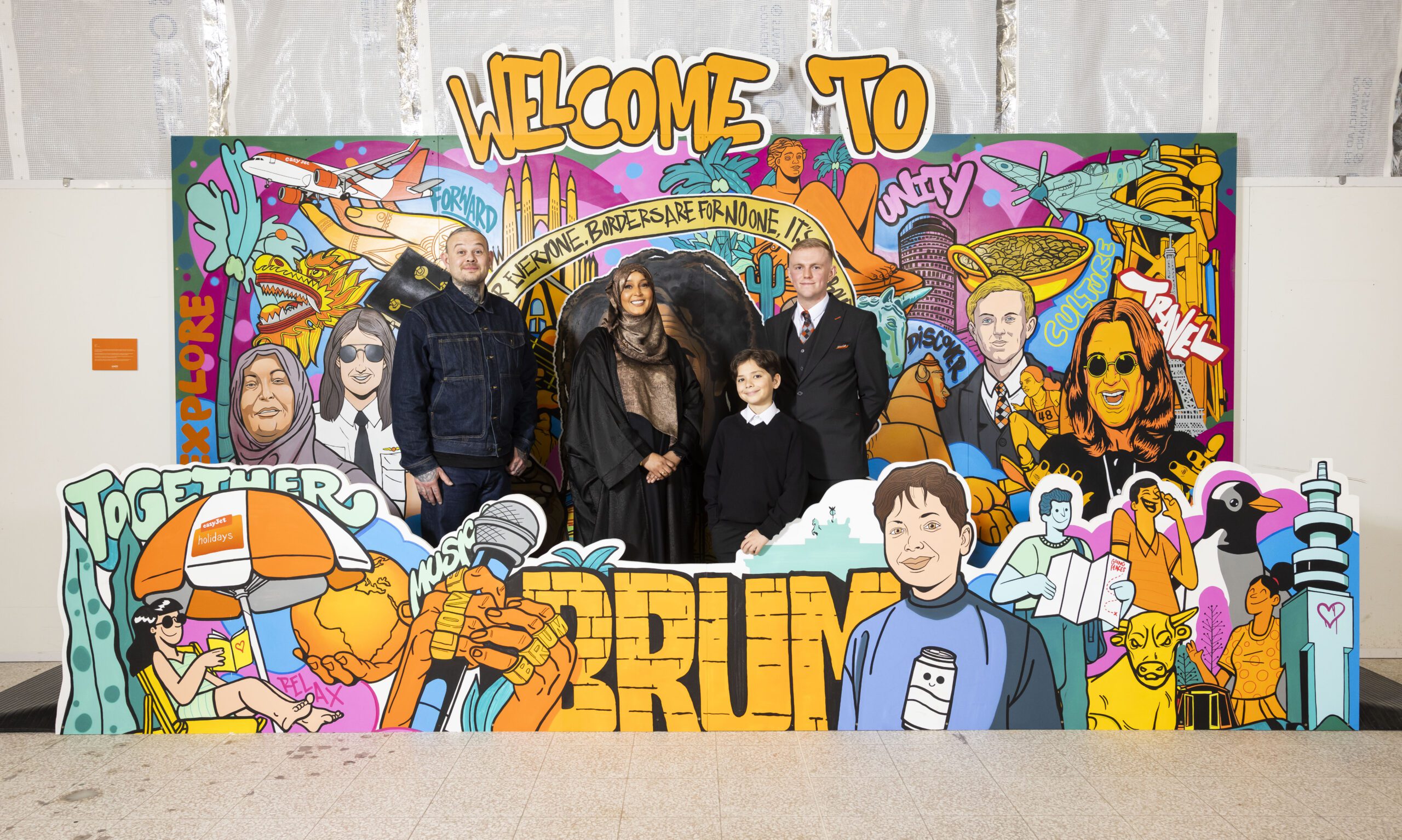 New mural in Birmingham featuring Ozzy Osbourne and an 11 year old boy