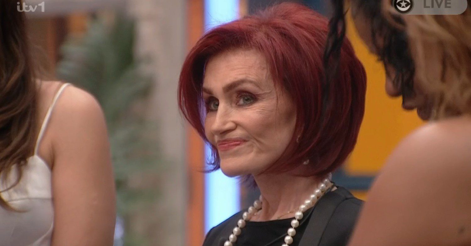 Sharon Osbourne looking sad on Celebrity Big Brother