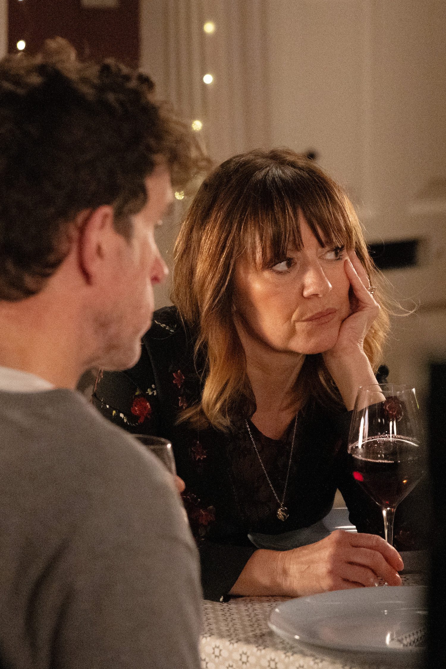 Rhona Goskirk looks fed-up