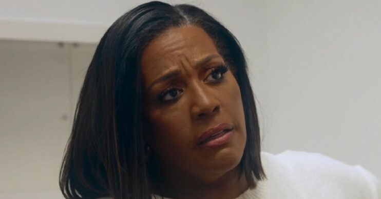 Alison Hammond frowning on For the Love of Dogs