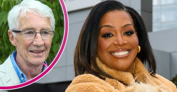 Paul O'Grady smiling and Alison Hammond smiling in For the Love of Dogs promo pic