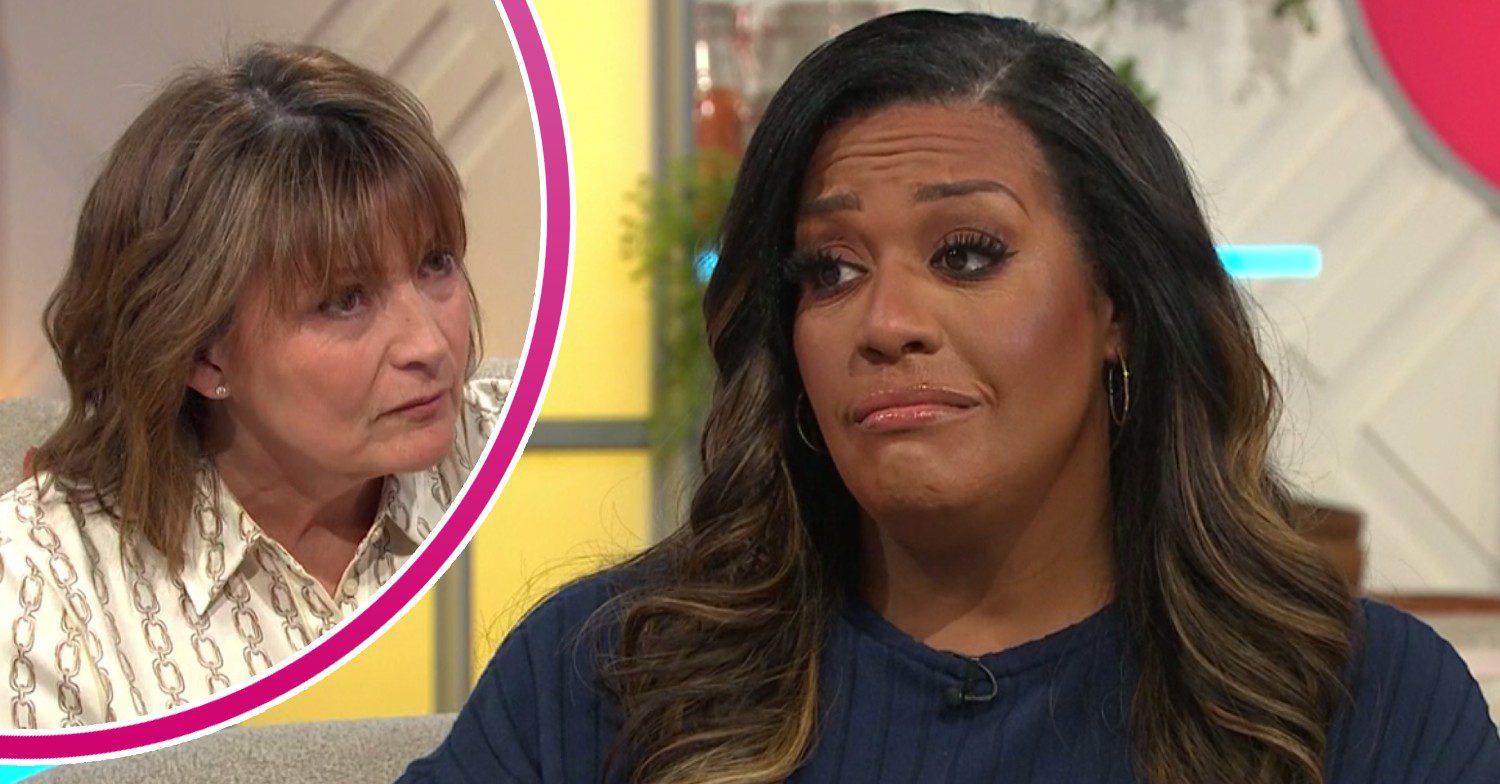 Lorraine looks concerned, Alison Hammond looks sad