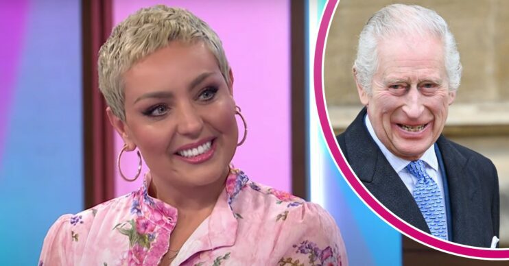 Amy Dowden beams on Loose Women today, King Charles smiles