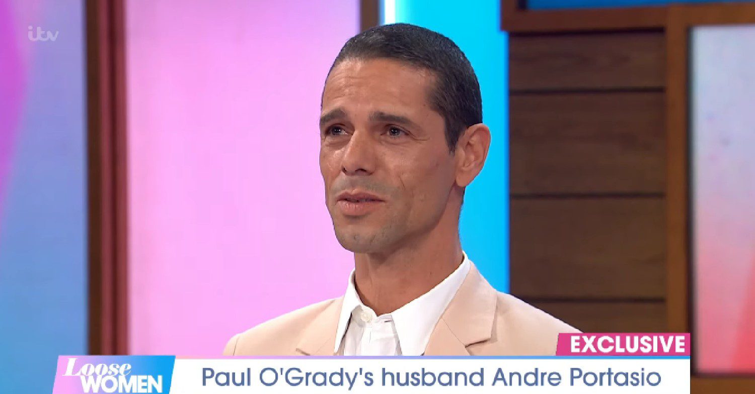 Andre Portasio speaking about Paul O'Grady on Loose Women