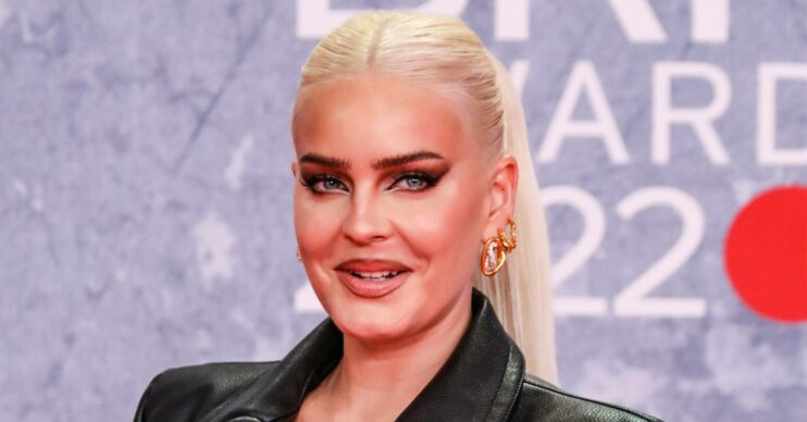 Anne-Marie smiles at BRIT Awards