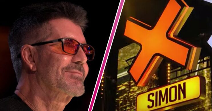 Simon Cowell smiles