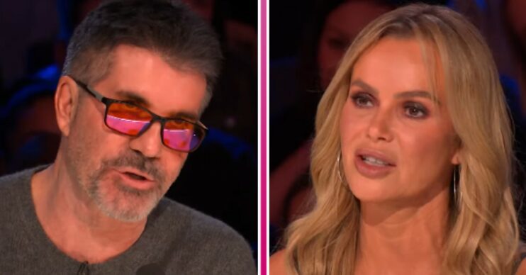 Simon Cowell and Amanda Holden on BGT 2024