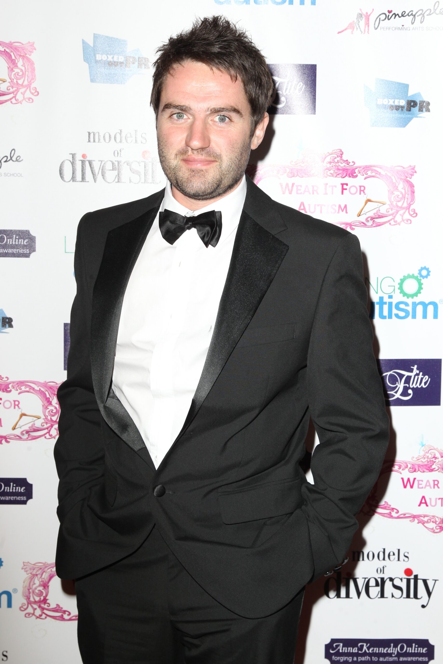 George Gilbey wearing a black bowtie