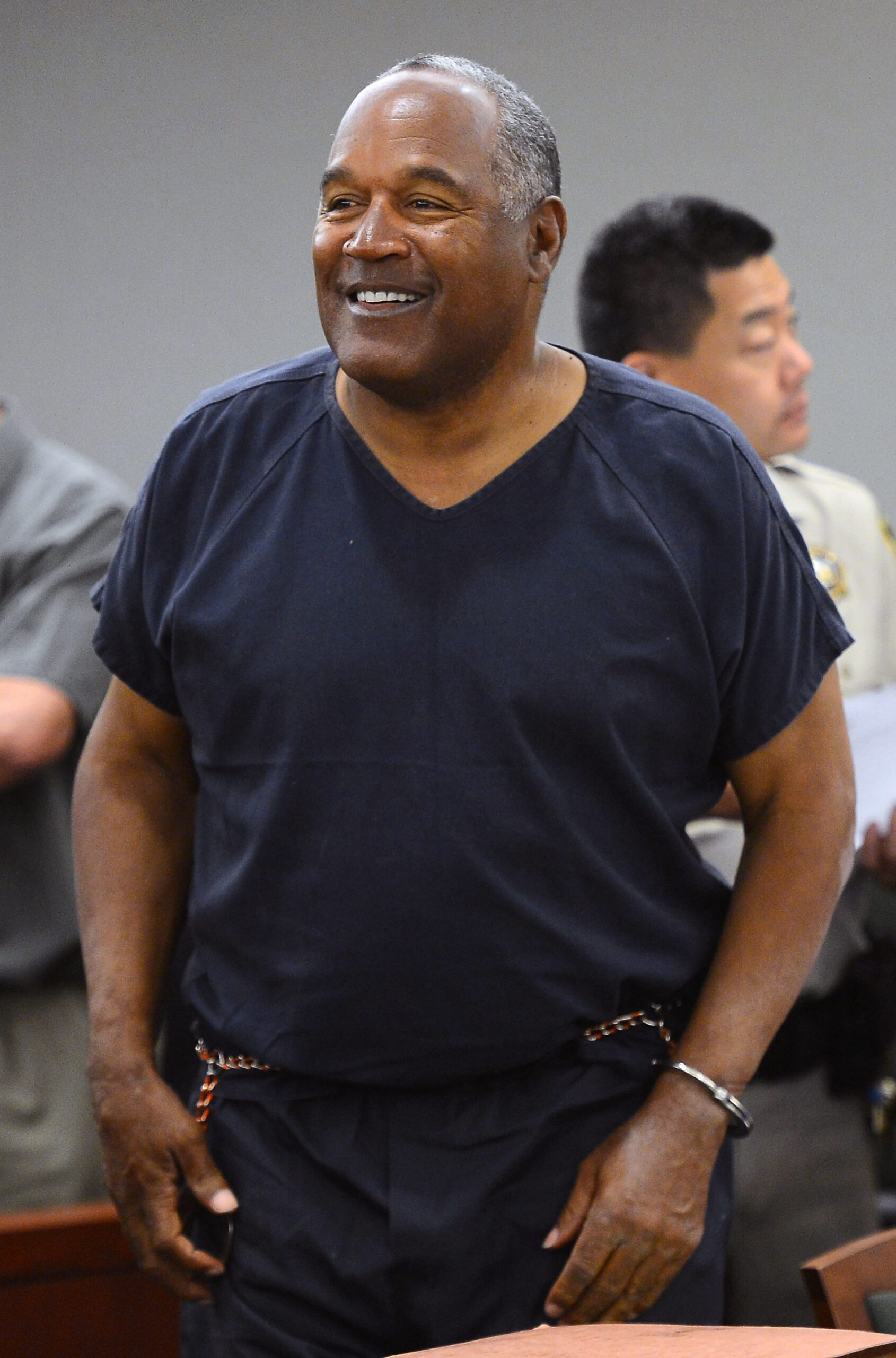 OJ Simpson wearing navy in court