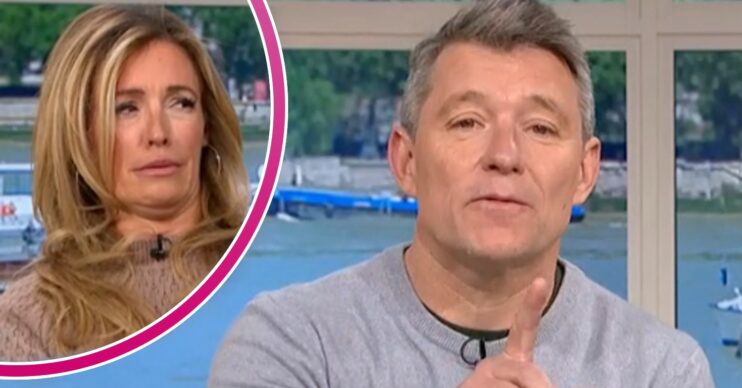 Cat Deeley screws up her face as Ben Shephard talks on This Morning today