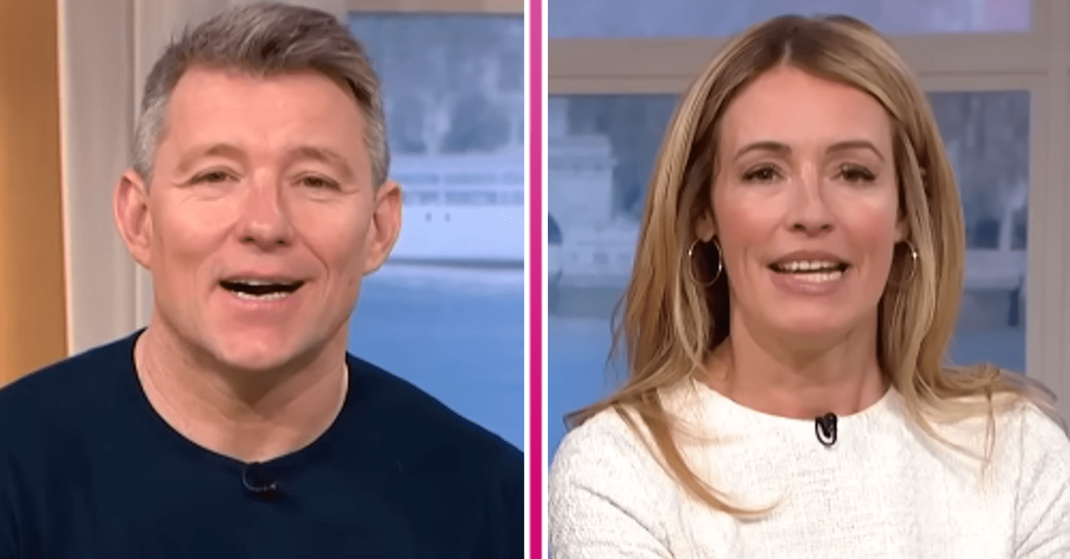This Morning presenters Ben Shephard and Cat Deeley speaking on the show