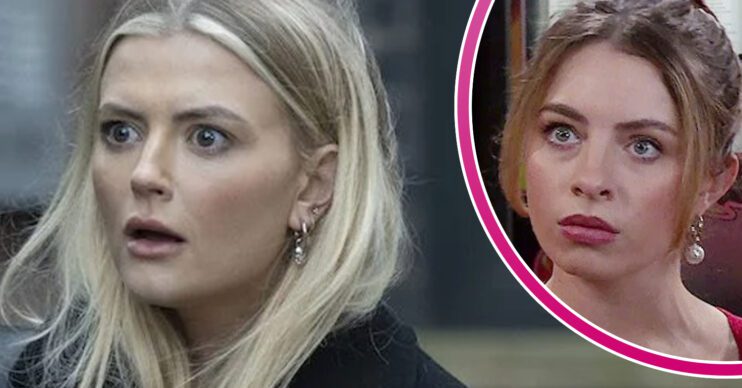 Coronation Street's Bethany, and in a bubble is Daisy