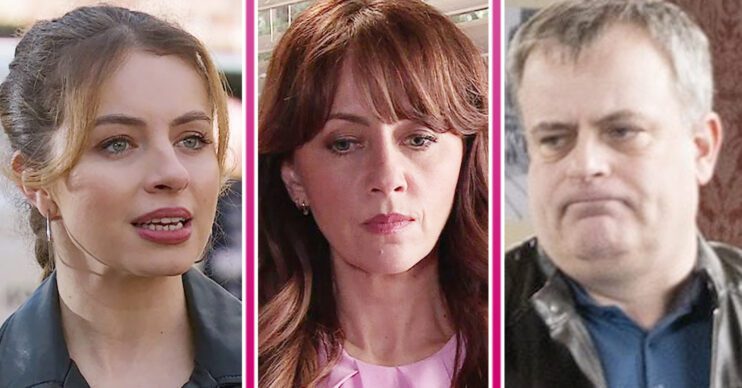 Coronation Street's Daisy, Maria and Steve