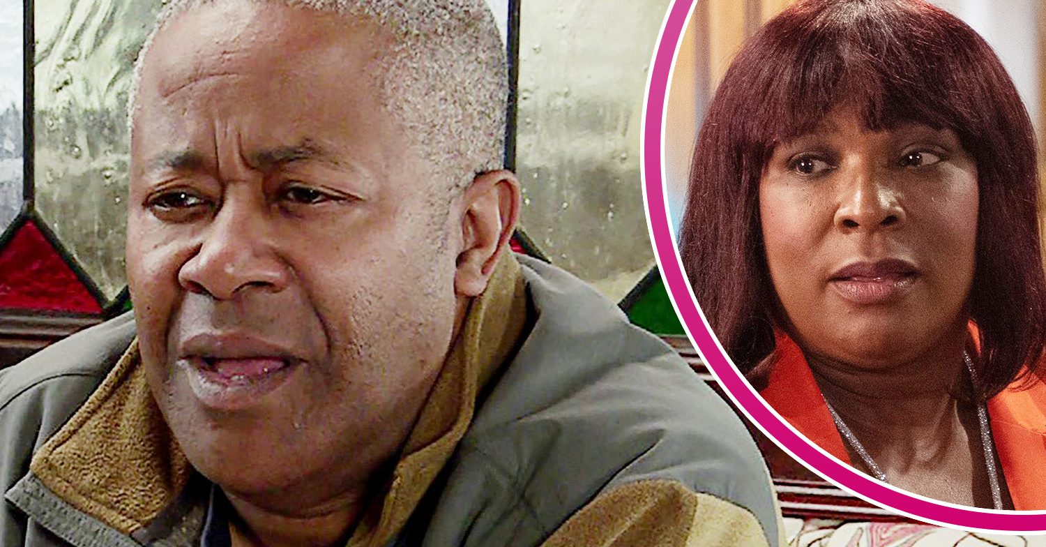 Coronation Street's Ed, and in a bubble is Aggie