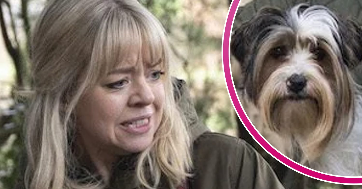 Coronation Street's Toyah, and in a bubble is Freddie