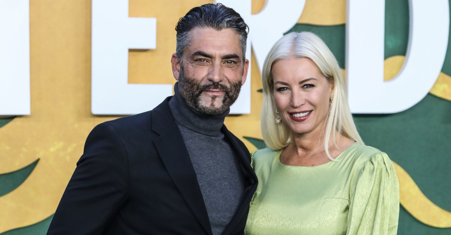 Denise Van Outen and Jimmy Barba on the red carpet