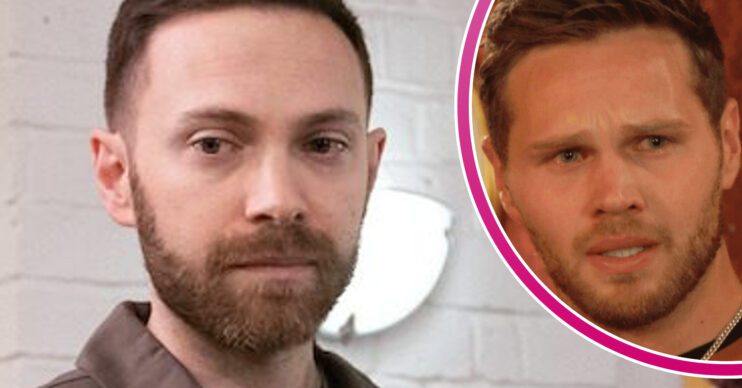 EastEnders' Dean, and in a bubble is Keanu
