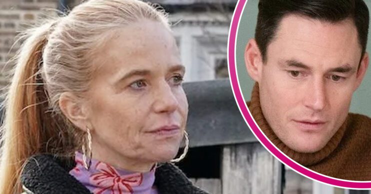 EastEnders' Bianca, and in a bubble is Zack