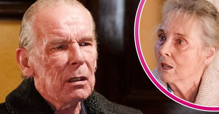 EastEnders' Eddie, and in a bubble is Gloria