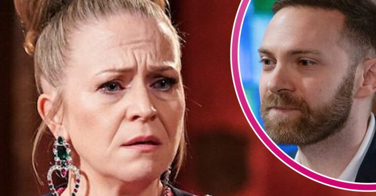EastEnders' Linda, and in a bubble is Dean