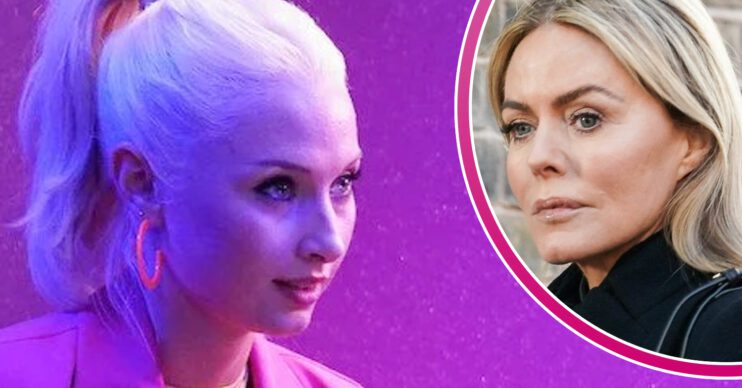 EastEnders' Nadine, and in a bubble is Emma