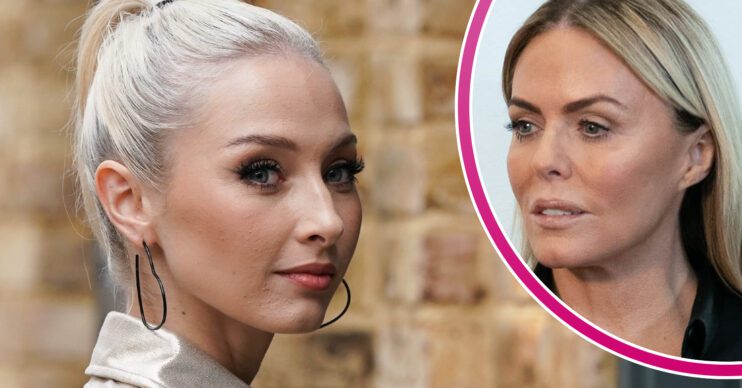 EastEnders' Nadine, and in a bubble is Emma